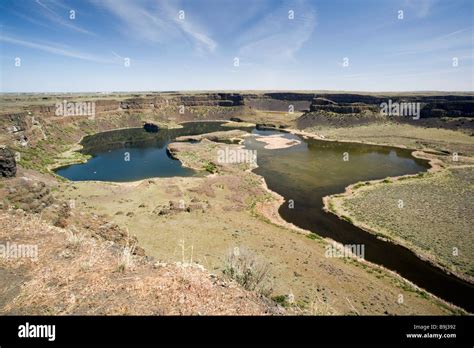 Dry Falls Overlook, Sun Lakes - Dry Falls State Park, Washington Stock Photo - Alamy