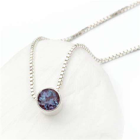 alexandrite necklace june birthstone by lilia nash jewellery | notonthehighstreet.com