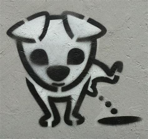 cute and fun stencil graffiti : )