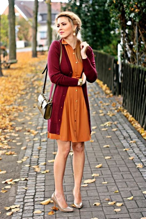 Fall Looks I Want To Try! | Orange dress outfits, Orange casual dress ...