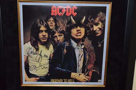 AC/DC, Highway To Hell, Bon Scott, Rock Star Gallery, handwritten ...