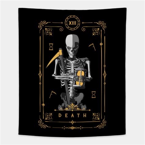 Death XIII Tarot Card - Tarot Card - Tapestry | TeePublic