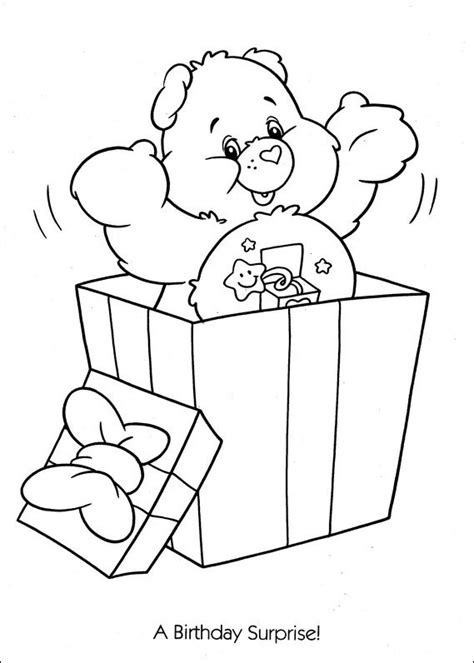 Care Bears birthday surprise coloring page Bear Coloring Pages ...