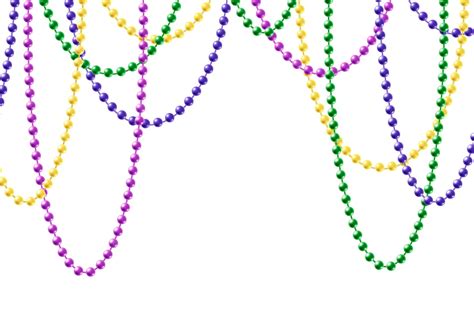 Free Vector | Realistic mardi gras beads