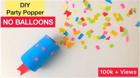 DIY Party Popper without Balloons | DIY Party Poppers | Confetti ...