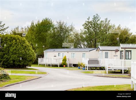 Static caravans at a Holiday Park in Prestatyn, North Wales, United Kingdom Stock Photo - Alamy