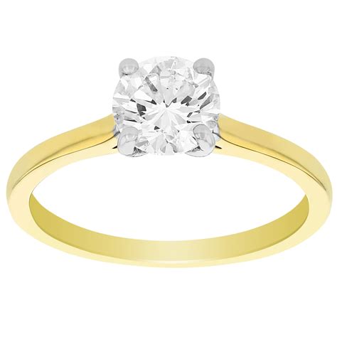 Round Diamond Solitaire Engagement Ring in Yellow Gold, 1.01 ct | Borsheims