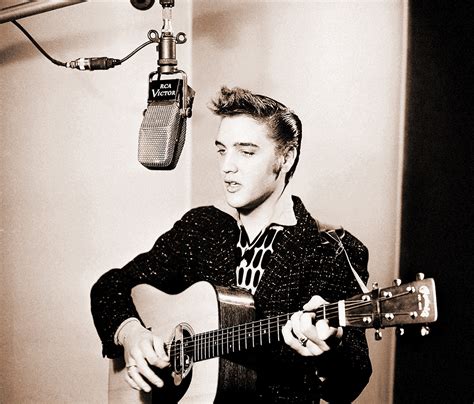 Elvis Presley Playing Guitar