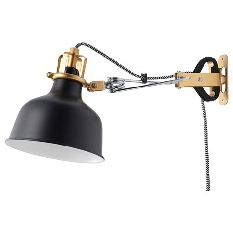 RANARP Wall/clamp spotlight, black - IKEA