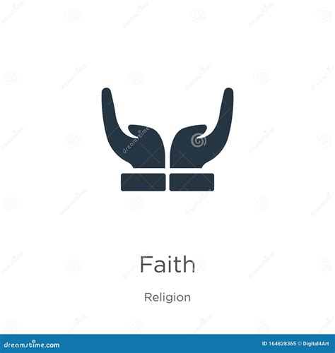 Faith Icon Vector. Trendy Flat Faith Icon from Religion Collection Isolated on White Background ...