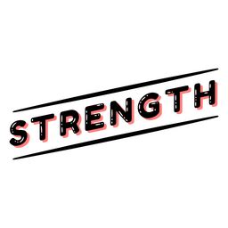 Strength Retro Word PNG & SVG Design For T-Shirts