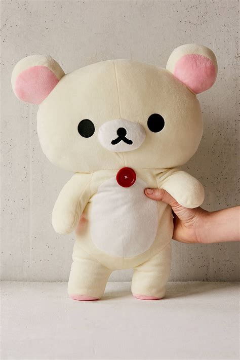 Korilakkuma Large Stuffed Bear Plushie | Soft toy animals, Plushies ...