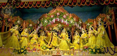 Vasanta Pancami Darshan | Sri Radha Madhav Asta Sakhis, Sri Dham Mayapur Chandrodoya Mandir in ...