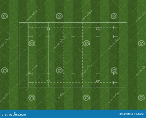 Rugby Pitch Layout stock illustration. Illustration of sunlight - 50484161