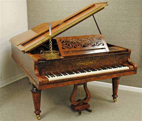 1: COLLARD & COLLARD BURL ROSEWOOD GRAND PIANO : Lot 1