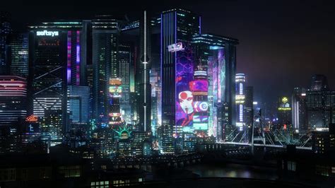 Cyberpunk 2077 Night City 4K animated wallpaper - YouTube