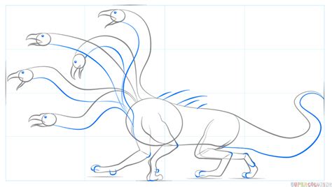 How to draw a hydra | Step by step Drawing tutorials