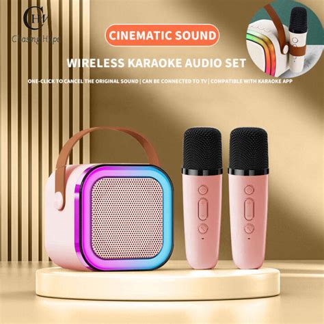 K12 Mini Karaoke Speaker With Mic bluetooth Speaker with Dual ...