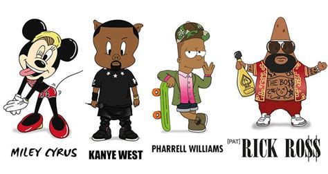 Pop And Rap Stars Get A Cartoon Character Makeover With Awesome Results