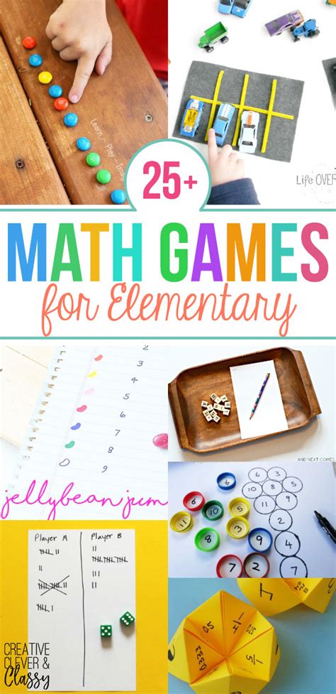 25+ Fun DIY Math Games for Elementary Students
