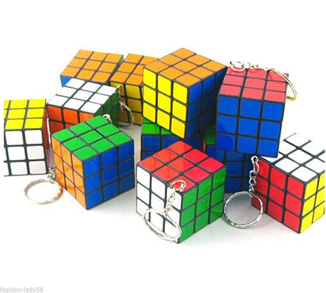 12pc Mini Keychain 3*3*3 Rubik Cube Puzzle Magic Game Toy 12pc Party Favor Pack Dozen | Toy keys ...