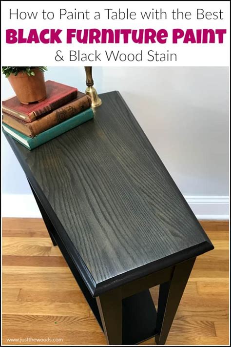 How to Paint a Table with the Best Black Furniture Paint & Stain