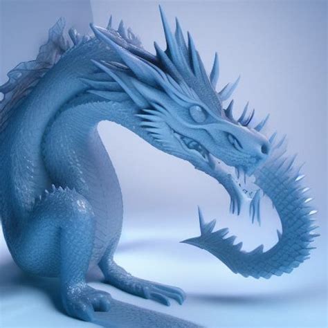 Best AI Photo: Dragon ice sculpture | Promptify