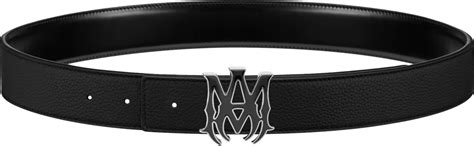 Amiri Black MA Logo Buckle Belt | INC STYLE