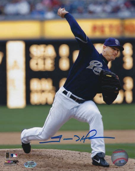 AUTOGRAPHED TREVOR HOFFMAN 8x10 San Diego Padres photo - Main Line Autographs