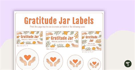 Gratitude Jar Cut and Assemble Kit | Teach Starter