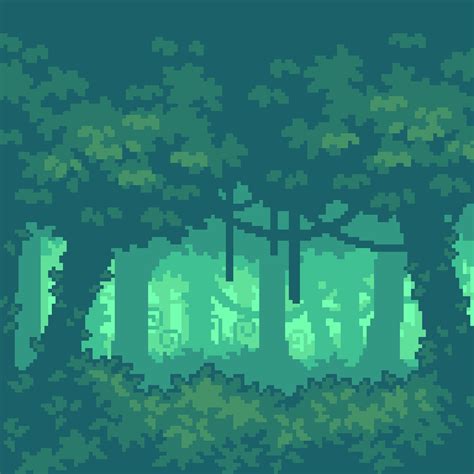 [OC] Deep Forest (128x128, done in dotpict) : r/PixelArt