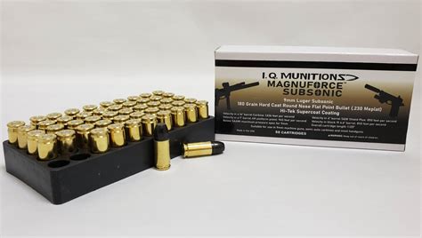 9mm Magnuforce Subsonic Ammo – I.Q. Munitions