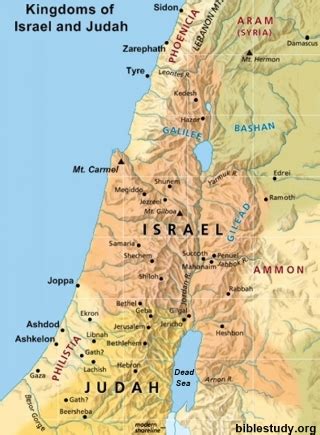 Map Of Israel And Judah Divided Kingdom – The World Map