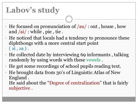 Case studies william labov & trudgill