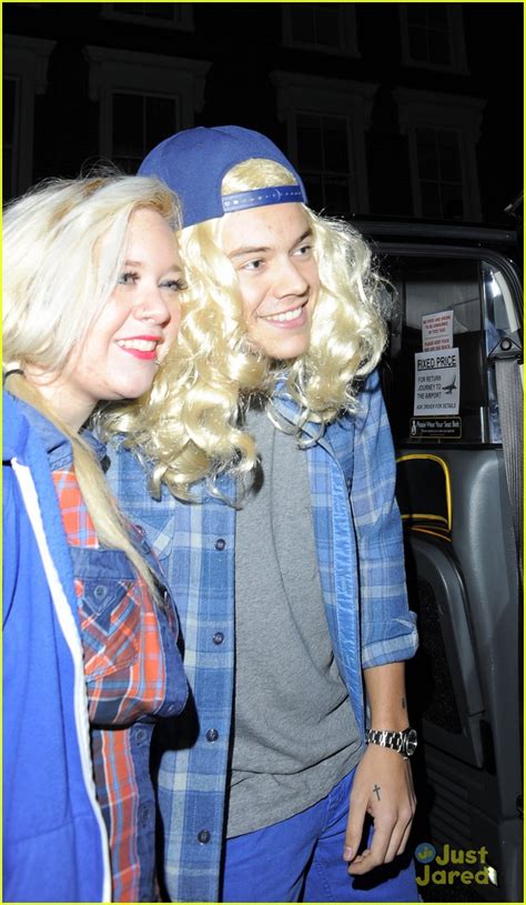 Full Sized Photo of harry styles blonde wig with nick grimshaw 04 ...