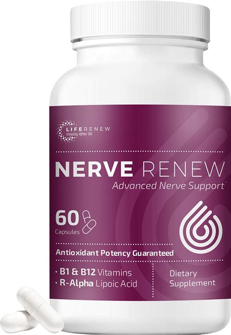 Nerve Renew Advanced Nerve Support - Natural Nerve Pain Relief Support with R-Alpha Lipoic Acid ...