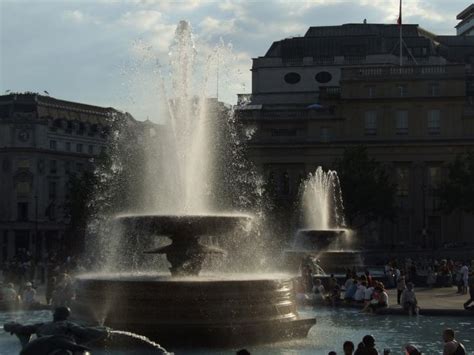 Free picture: fountains, Trafalgar, square, London