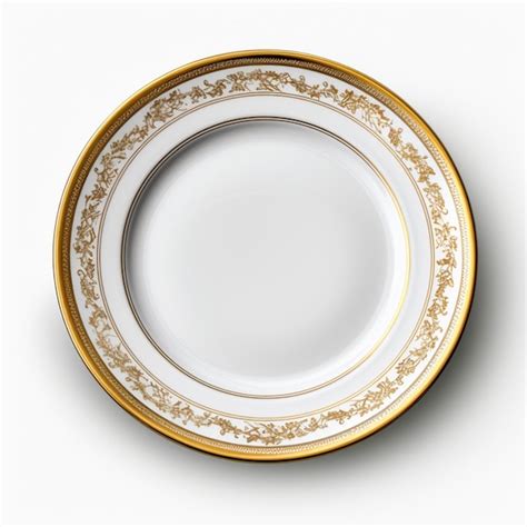 Premium Photo | Plate with white background high quality ultra hd