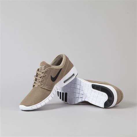 Nike SB Stefan Janoski Max Shoes Khaki / Black - White | Flatspot