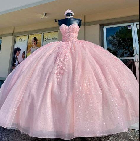 Sweetheart Light Pink Quinceanera Dresses Ball Gown Birthday Party Dress Lace Up Graduation Gown ...