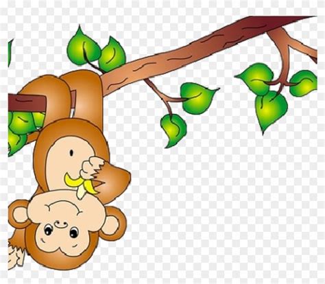 Cute Monkey Clipart Cute Ba Monkey Clipart Clipart - Monkey On Tree ...