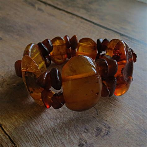 Vintage Amber Bracelet. Natural baltic amber. Vintage amber | Etsy