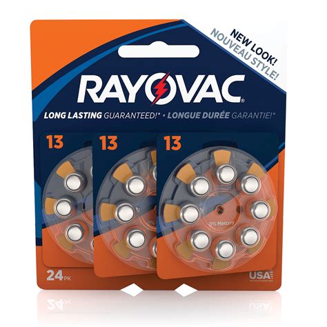 Rayovac Size 13 Hearing Aid Batteries, 24-Pack L13ZA-24ZMB - Walmart.com