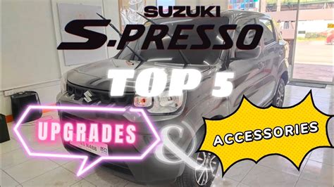 SUZUKI SPRESSO Must Have Accessories and Upgrade - YouTube