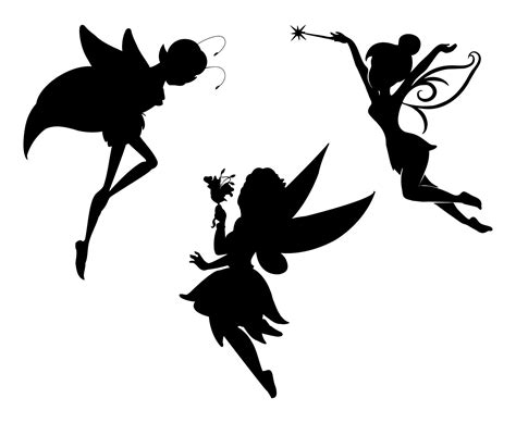 10 Best Printable Fairy Silhouette - printablee.com Fairy Silhouette ...