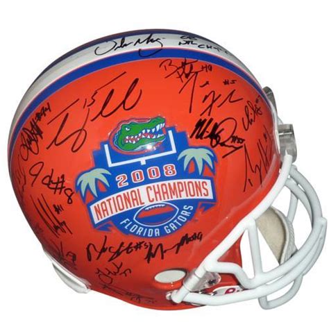 2008 Florida Gators National Champions Team And Urban Meyer Autographed Florida Gators (BCS ...