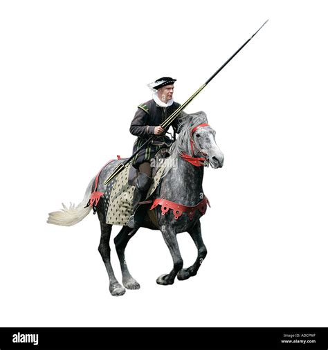 Medieval knight galloping his horse trooper action cavalryman Stock Photo: 7645470 - Alamy