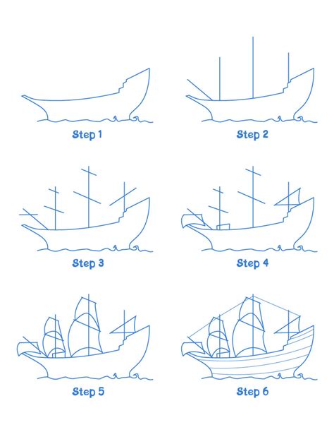 Ship Drawing Step By Step at GetDrawings | Free download