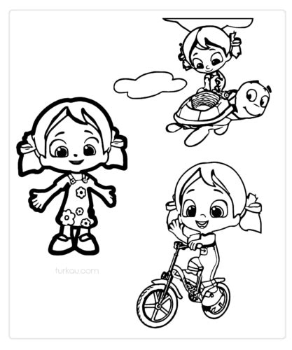 Niloya Bike Tospik Coloring Page » Turkau