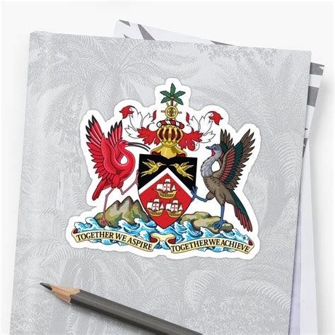 "Trinidad and Tobago Coat of Arms" Sticker by identiti | Redbubble